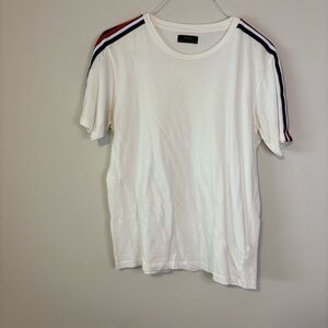 Zara Short Sleeve Tee with Red and Blue Accents